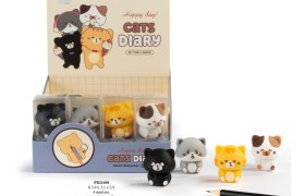 Gomma da cancellare gattino ASS.4 MIS.3X3,6CM