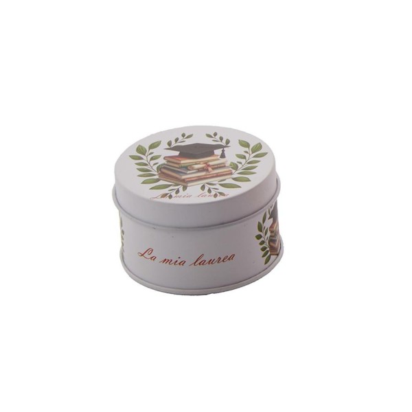 Box metallo laurea DIAM.6,5 H4,5CM