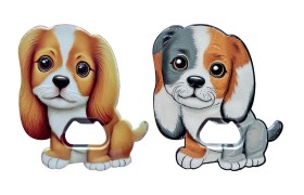 Apribottiglia forma cane. ASS.2 MIS 8,5X10CM