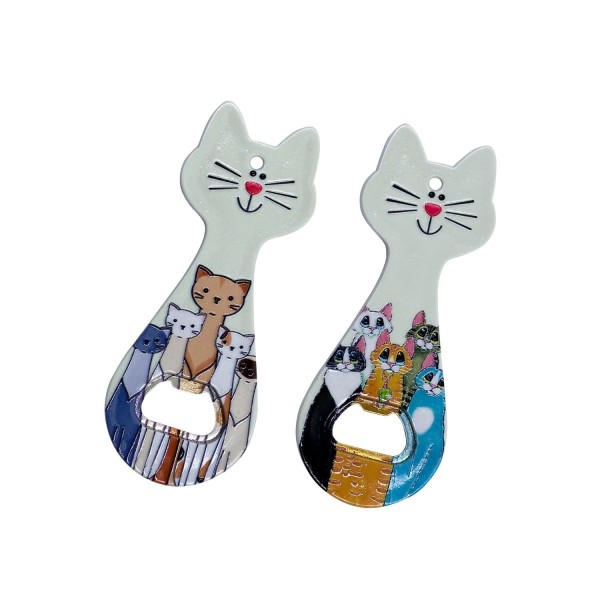 Apribottiglia forma gatto. ASS.2 MIS.5,5X 14CM