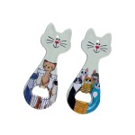 Apribottiglia forma gatto. ASS.2 MIS.5,5X 14CM