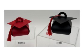 Scatolina similpelle Tocco Laurea.MIS 9X9 H6CM