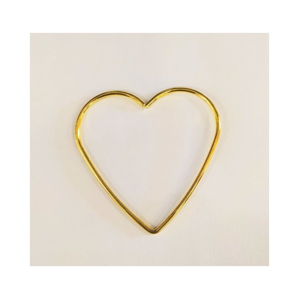 SET 24PZ Cuore metallo oro DIAM.8CM
