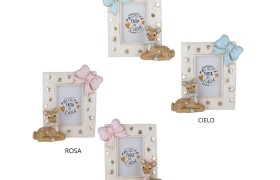P/foto resina cerbiatto ASS.2  MIS.EST.12X10,3CM MIS.INT.4X7CM