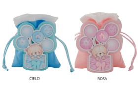 Scatolina con sacchetto decoro orso palloncini  CM8