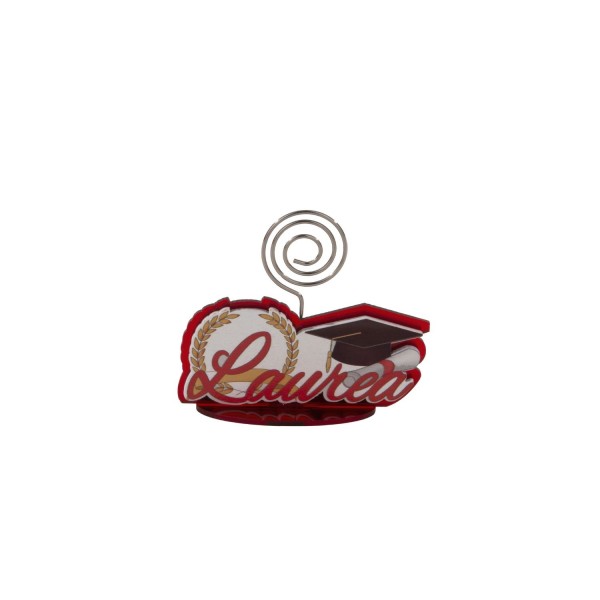 Clip con decoro legno LAUREA CM7