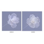 Rosa tessuto DIAM.15 H 29CM