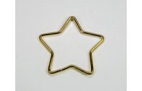 SET 12PZ Stella metallo oro DIAM. 7CM