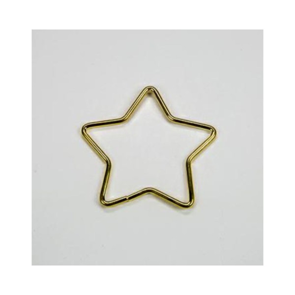 SET 12PZ Stella metallo oro DIAM. 7CM
