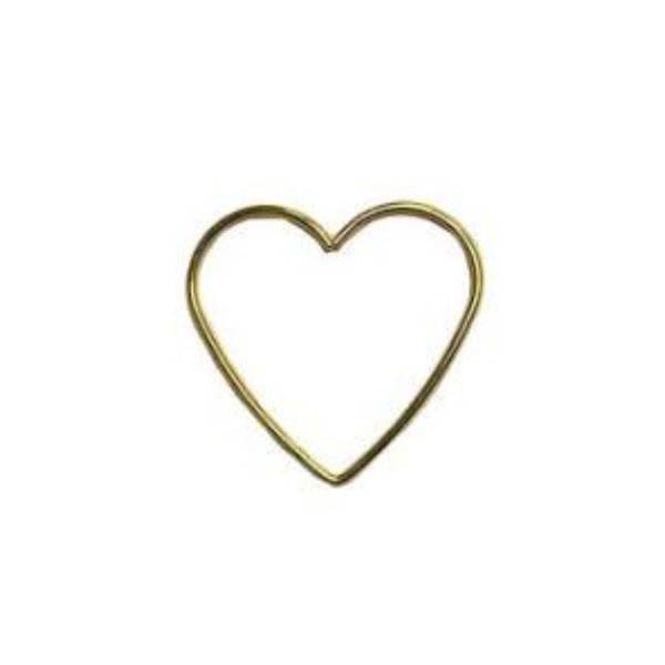 SET 12PZ Cuore metallo oro DIAM. 7CM