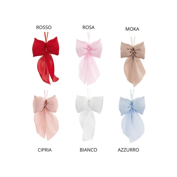 Fiocco chiffon da appendere MIS. 8 X H15 CM