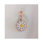 Charms margherita metallo smalto e oro  DIAM.2CM