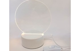 Lampada led plexi DIAM.14CM H.18CM