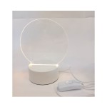 Lampada led plexi DIAM.14CM H.18CM