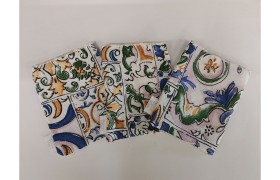 Sacchetto tessuto con stampa fantasia. CM 10x14 MADE IN ITALY