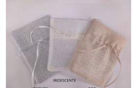 Sacchetto tessuto lurex MIS.10X13CM