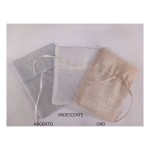 Sacchetto tessuto lurex MIS.10X13CM