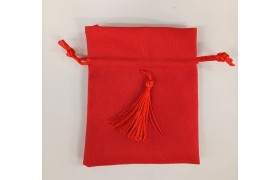 Sacchetto cotone con nappa MIS.10X11,5CM