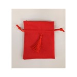 Sacchetto cotone con nappa MIS.10X11,5CM