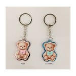 P/chiavi orsetto plexi e MDF. MIS.3X4CM