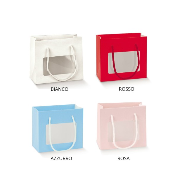 Shop con finestra e manico corda MIS 16X8 H14CM