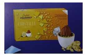 Cioccomandorla con cristalli di zucchero al LIMONE cioccolato bianco e strato zucchero.KG1