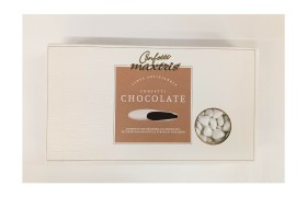 Confetti cioccolato fondente, cuoricini mignon bianchi KG 1