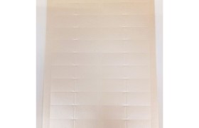 SET 100PZ bigliettini per bomboniere perlato avorio.