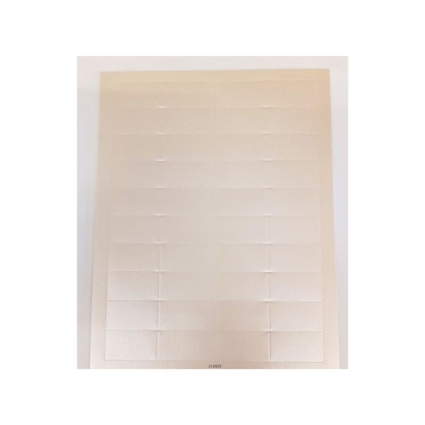SET 100PZ bigliettini per bomboniere perlato avorio.