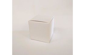 Scatola cartoncino fibra bianco CM 6x6 H 6