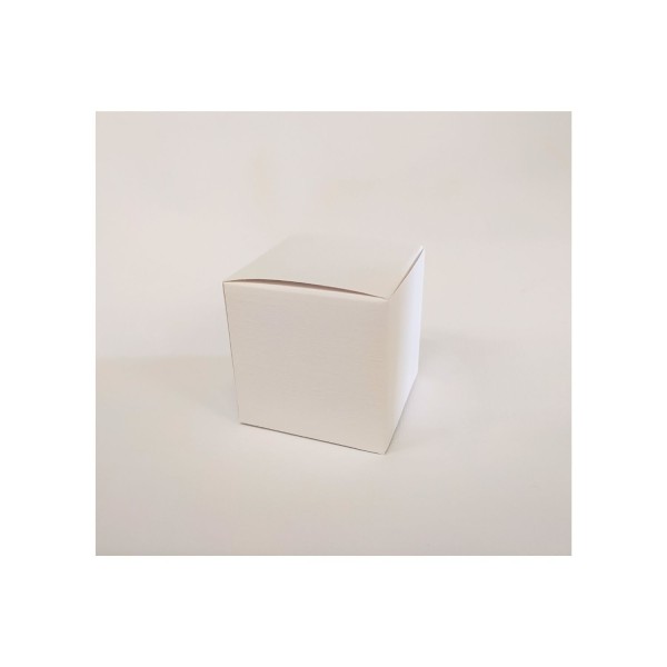 Scatola cartoncino fibra bianco CM 6x6 H 6