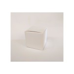 Scatola cartoncino fibra bianco CM 6x6 H 6
