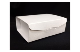 Scatola cartoncino fibra bianca.MIS.7X7 H3CM