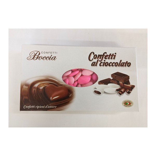 Confetti cioccolato fondente 70% sfumato rosa KG. 1