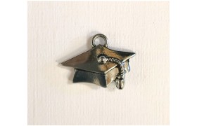 Ciondolo in zama laurea.MIS.3X1,5CM