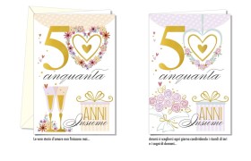 Biglietti auguri ANNIVERSARIO ASS.2 MIS.12X17CM