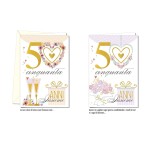 Biglietti auguri ANNIVERSARIO ASS.2 MIS.12X17CM