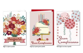 Biglietti auguri COMPLEANNO ASS.3 MIS.12X17CM