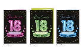 Biglietti auguri 18° ASS.3 MIS.12X17CM