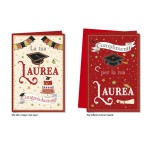 Biglietti auguri LAUREA ASS.2 MIS.12X17CM