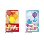 Biglietti auguri COMPLEANNO ASS.2 MIS.8,5X13,5CM