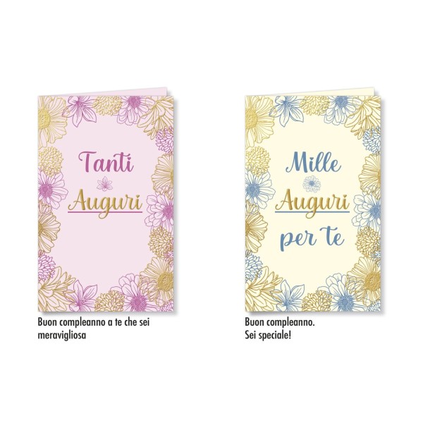 Biglietti COMPLEANNO.ASS.2 MIS.8,5X13,5CM