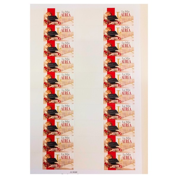SET 100PZ bigliettini per bomboniere Laurea.