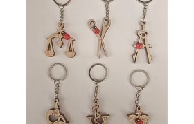 P/chiavi legno con coccinella.CM.5