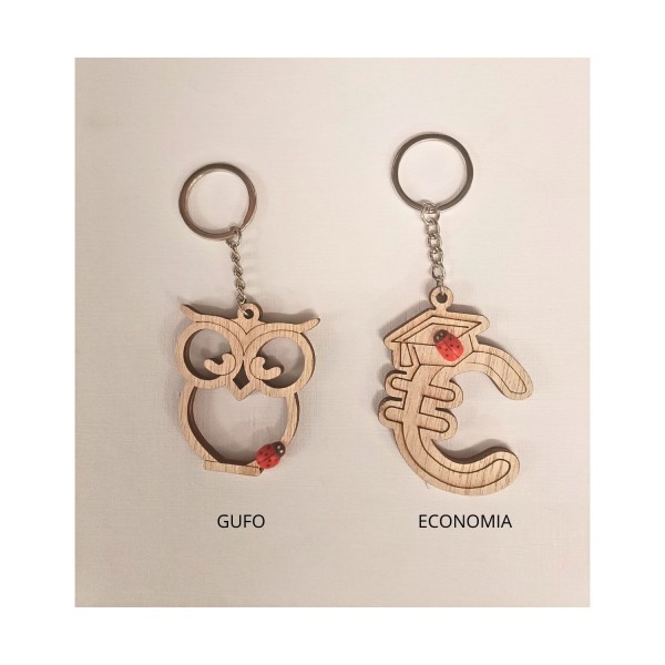 P/chiavi legno con coccinella.CM.5