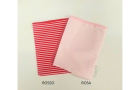 Sacchetto tessuto righe.MIS.10X14CM MADE IN ITALY