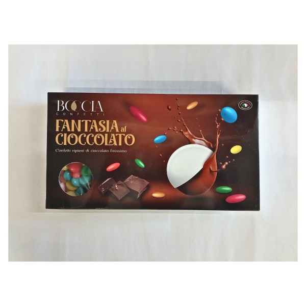 Lenti di cioccolato fondente colorate. KG 1