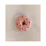 Donut glitter rosa con magnete DIAM.55