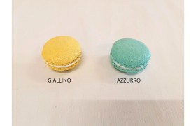 Macarons in resina glitterato con magnete D.cm.4