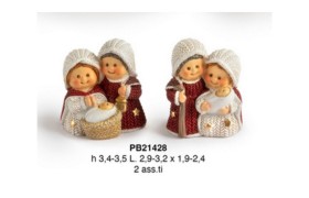 Sacra Famiglia in resina ASS.2  H3,5CM